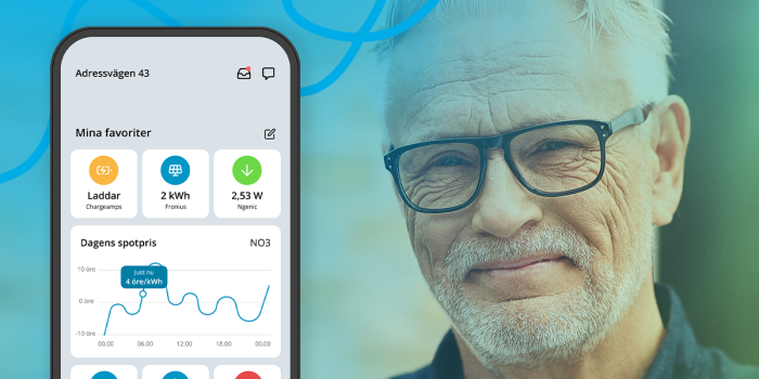 Översiktsvy i appen